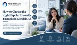 Bipolar disorder therapist in Glendale AZ providing personalized mental health support.